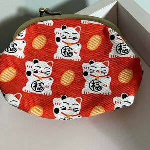 Wabisuke Coin Purse Cats Kittens Bright Colors